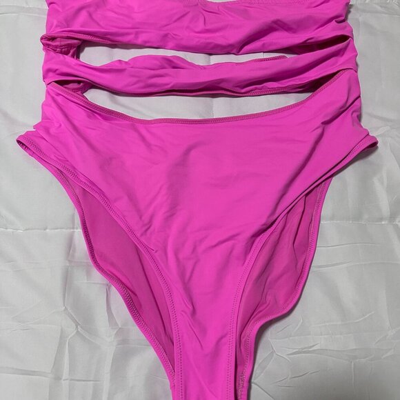 SKIMS PLUS SIZE - Swim strapless cut out Monokini - Picture 2 of 3